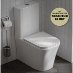 Унитаз-компакт Baniera Халкида Торнадо 3.0 безободковый с быстросъемным сиденьем микролифт, 620х340х770, B12004