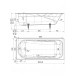 Ванна чугунная Wotte Comfort 1800х800х462 БП-э00д1475
