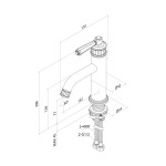 Смеситель IDDIS для раковины, золото матовое, Виндзор (Windsor), WINMG00i01
