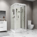 Душевая кабина Niagara Стандарт (Standart) 100x100 прозрачное стекло белый профиль ST100/15Q ST100/15QL/KL/BKT
