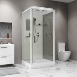 Душевая кабина Niagara Стандарт (Standart) 100x100 прозрачное стекло белый профиль ST100/15Q ST100/15QL/KL/BKT