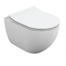 Унитаз подвесной Cersanit Brasko Smart Clean On DPL EO slim LP A64824 безободковый, с микролифтом