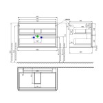 Тумба с раковиной IDDIS Оксфорд Нео (Oxford Neo) подвесная, 80 см, белый, OXN80W0i95K подходит умыв. 0108000i28