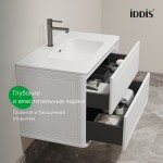 Тумба с раковиной IDDIS Оксфорд Нео (Oxford Neo) подвесная, 80 см, белый, OXN80W0i95K подходит умыв. 0108000i28