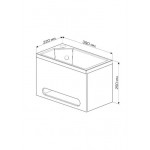 Раковина с панелью ТИНИ / Tiny XS MINI R У84218