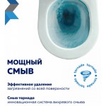 Унитаз подвесной Baniera Спарта Торнадо 3.0 безободковый с быстросъемным сиденьем микролифт, 510х355х370, B12001 Унитаз подвесной Baniera Спарта Торнадо 3.0 безободковый с быстросъемным сиденьем микролифт, 510х355х370, B12001
