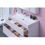 Мебель для ванной Aquanet Бруклин/Латина 85 (тумба с раковиной и зеркало-шкаф) белый 00207801