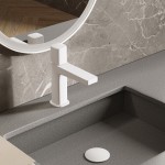 Смеситель для раковины WasserKraft Naab Saale белый матовый 9503