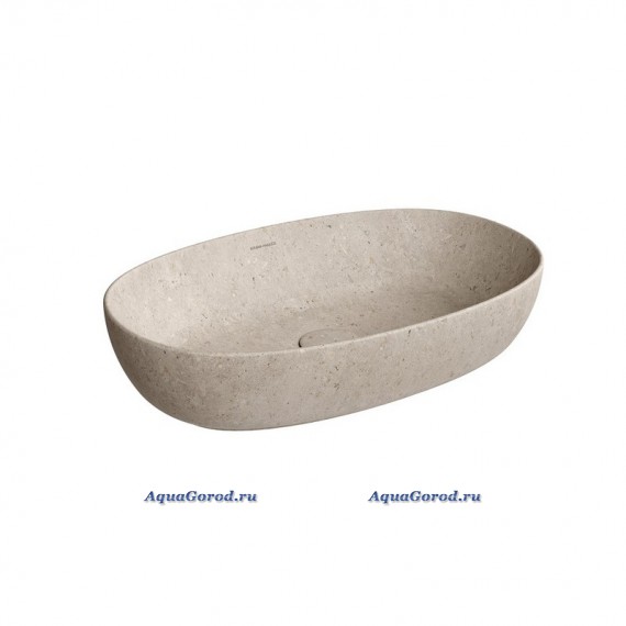 Раковина KERAMA MARAZZI Плаза 60 накладная с донным клапаном риккарди бежевый KMPLWB60MBEST0