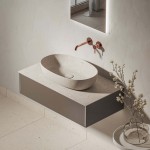 Раковина KERAMA MARAZZI Плаза 60 накладная с донным клапаном риккарди бежевый KMPLWB60MBEST0