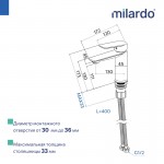 Смеситель для раковины Milardo Поли (Poli) хром глянцевый POLSB00M01