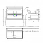 Тумба с раковиной Iddis Клауд Икс (Cloud X) 80 подвесная белый глянец CLX80W0i95K