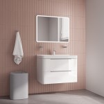 Тумба с раковиной Iddis Клауд Икс (Cloud X) 80 подвесная белый глянец CLX80W0i95K