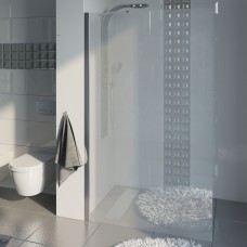 Душевая перегородка GuteWetter LUX DOOR 45х200 бесцветное стекло хром глянец GK-601N