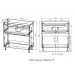 Тумба с раковиной Style Line Марелла 70 напольная серая СС-00002400/СС-00002368