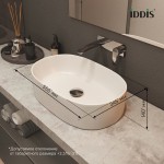 Накладная раковина IDDIS Рэй (Ray) 56 овальная белая RAYWS13i27 Накладная раковина IDDIS Рэй (Ray) 56 овальная белая RAYWS13i27