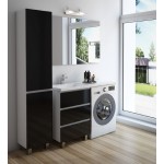 Тумба с раковиной Эстет Dallas Luxe 140 L напольная 3 ящика белая левая ФР-00002922