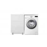 Тумба с раковиной Эстет Dallas Luxe 140 L напольная 3 ящика белая левая ФР-00002922