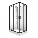 Душевая кабина Loranto NEO 120x80x190 низкий поддон прозрачное стекло профиль черный-матовый CS-21813