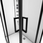 Душевая кабина Loranto NEO 120x80x190 низкий поддон прозрачное стекло профиль черный-матовый CS-21813