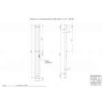Полотенцесушитель ДВИН X-2 neo 120/80 золотой хром 585 с диммером 4657819953643