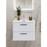Тумба под умывальник BelBagno подвесная 606х426х500 белая матовая DUE-600-2C-SO-BL-P Тумба под умывальник BelBagno подвесная 606х426х500 белая матовая DUE-600-2C-SO-BL-P