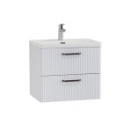Тумба под умывальник BelBagno подвесная 606х426х500 белая матовая DUE-600-2C-SO-BL-P Тумба под умывальник BelBagno подвесная 606х426х500 белая матовая DUE-600-2C-SO-BL-P