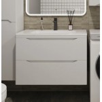 Тумба с раковиной Style Line Марелла 80 подвесная белый матовый СС-00002410/СС-00002376