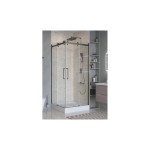 Душевой уголок BelBagno Marino 2 раздвижной 90x90 прозрачное стекло профиль оружейная сталь MARINO-2-A-2-90-C-GM