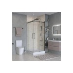 Душевой уголок BelBagno Marino 2 раздвижной 90x90 прозрачное стекло профиль оружейная сталь MARINO-2-A-2-90-C-GM