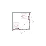 Душевой уголок BelBagno Marino 2 раздвижной 90x90 прозрачное стекло профиль оружейная сталь MARINO-2-A-2-90-C-GM