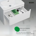 Тумба с раковиной Iddis Эдифис (Edifice) 602x470x500 подвесная белый глянец EDI60W0i95K Тумба с раковиной Iddis Эдифис (Edifice) 602x470x500 подвесная белый глянец EDI60W0i95K