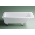 Ванна Astra-form Нейт литой мрамор 1700х750 с ножками, с щелевым переливом