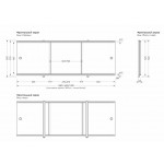 Экран для ванны Премиум А 1,8 белый, алюм. профиль