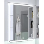 Зеркало Emmy Моника 50х80 с LED-подсветкой, белое 250650