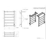 Полотенцесушитель ДВИН Fj plaza neo черный матовый 80/40 4657771770111
