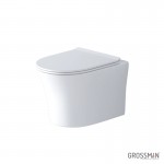 Инсталляция Grohe Rapid SL 3 в 1 с кнопкой смыва + Унитаз подвесной Grossman Style горизонтальный выпуск сиденье микролифт белый Grohe 38929000/GR-4475S