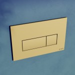 Кнопка смыва для инсталляции VitrA Root Square (Рут Скуэр) глянцевое золото 740-2324