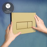 Кнопка смыва для инсталляции VitrA Root Square (Рут Скуэр) глянцевое золото 740-2324