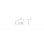 Кнопка смыва для инсталляции VitrA Root Square (Рут Скуэр) глянцевое золото 740-2324