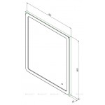 Зеркало Aquanet Ирис 70х80 с подсветкой LED 00326444
