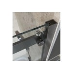 Душевая дверь в нишу BelBagno Marino 140х195 профиль оружейная сталь стекло прозрачное MARINO-2-BF-1-140-C-GM