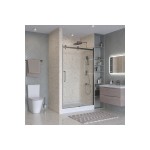 Душевая дверь в нишу BelBagno Marino 140х195 профиль оружейная сталь стекло прозрачное MARINO-2-BF-1-140-C-GM