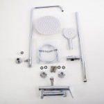  Душевая система BelBagno UNIQUEсо смесителем и изливом хром UNIQUE-VSCM-CRM