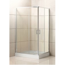 Душевой уголок BelBagno Uno 120х100 раздвижной стекло прозрачное профиль хром глянец UNO-195-AH-2-120/100-C-Cr