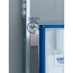 Инсталляция Grohe Rapid SL 4 в 1 с кнопкой + Унитаз подвесной Grossman Style горизонтальный выпуск сиденье микролифт белый Grohe 38813001/GR-4475S
