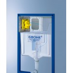Инсталляция Grohe Rapid SL 4 в 1 с кнопкой + Унитаз подвесной Grossman Style горизонтальный выпуск сиденье микролифт белый Grohe 38813001/GR-4475S