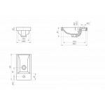 Тумба с раковиной Style Line СОЛО универсальная Белый Софт ЛС-00002428/ЛС-00000247