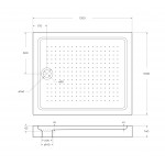 Душевой поддон BelBagno TRAY 100х120х15 акрил белый прямоугольный TRAY-BB-AH-120/100-15-W