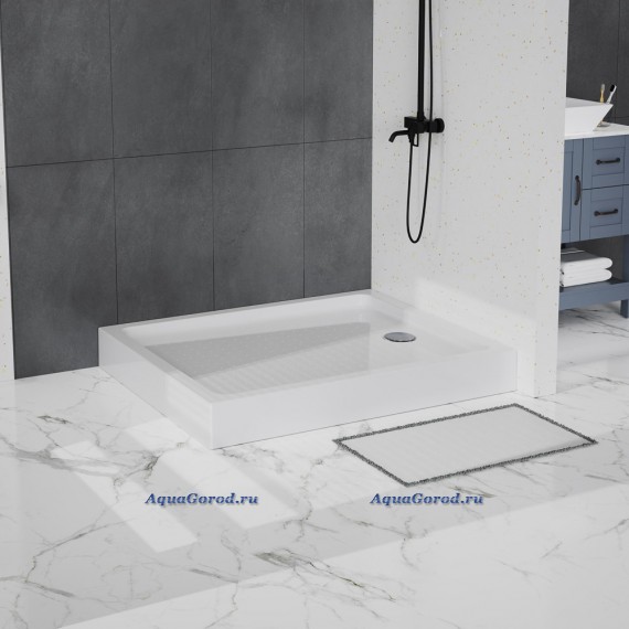 Душевой поддон BelBagno TRAY 100х120х15 акрил белый прямоугольный TRAY-BB-AH-120/100-15-W